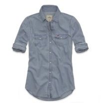 Camisa Social Hollister Feminina