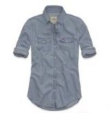 Camisa Social Hollister Feminina